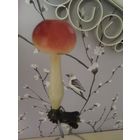 Елочная игрушка гриб