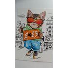Календарик. Модный кот.2023 год.