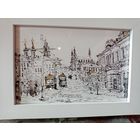 Графика Мельникова Светлана " Витебск", 17х12см.