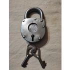 Замок навесной СССР, 2 ключа, реставрация. См. описание.