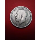 Пол кроны 1914. Великобритания. Мелодой Георг. Серебро. С рубля. (12) Офигенные.