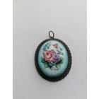 Кулон СССР, скань, Финифть, торги с Рубля