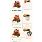 Открытка, Почтовая карточка, 1983, Заг. 113,   БУДЕННЫЙ, набор 3 шт СГ М-ва и Гомель