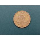 2 пенса Великобритания.