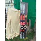 Распродажа - лыжи горные б/у "FISCHER"Австрия,ботинки "DACHSNEIN" размер 35-36,палки лыжные.