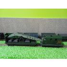 Кран 4-х осный + Платформа  4-х осная  (зел) "LIMA"  Италия б/у 1/87 HO