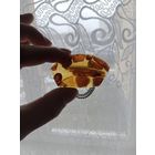 Брошь СССР янтарь