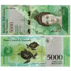 Венесуэла. 5000 боливаров (образца 2016 года, P97a, UNC)