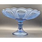 Ваза фруктовница купаросное матированное стекло неман березовка столле светится в ультрофиолете