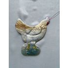 Старинный ёлочный картонаж.Курица.