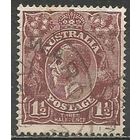 Австралия. Король Георг V. 1918г. Mi#32 b.