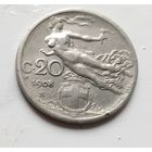 Италия 20 чентезимо, 1908 2-11-12