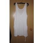 Маечка свободной модели на шнурке внизу, с карманами, S/M