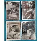 6 фото женщины на отдыхе в доме отдыха Ждановичи. 1959-60 г. 8.5х11 см. Цена за все.