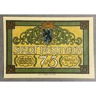 Нотгельд 75 пфеннигов 1921 год. Пёсснек. Веймарская республика