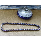 Бусы . Крупный черный барочный натуральный жемчуг