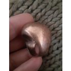 Печатка медная огромная винтаж