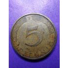 Германия ФРГ 5 пфеннингов 1973 F