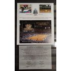 Марки России 2003, Кубок Дэвиса, малый Памятный лист, оригинал, покрытие серебром 99,9 пробы, сертификат, каталог 3000 рос. рублей