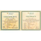 Сертификаты на монеты.