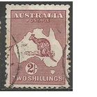 Австралия. Кенгуру на фоне карты.1929г. Mi#85.