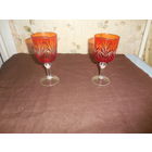 Бокалы из красного стекла цена за 2 шт.