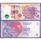 Аргентина, 100 песо 2012 г., P-358c (CA, памятная - 60 лет со дня смерти Евы Перон), UNC