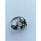 Кольцо СССР с речным жемчугом