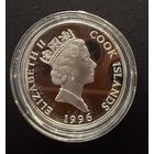 2 доллара 1996 г.  Национальный Парк ОЛИМПИК.  Елизавета 2.  Острова Кука.  СЕРЕБРО.