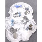 Лот С 1 РУБЛЯ! Бижутерия лотом, серьги милефиори, агат, кварц и др. много лотов!