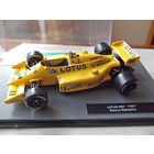 Модель автомобиля 1-43 Фомула 1 Formula 1 F1 Lotus 99T 1987 Satoru Nakajima В комплекте модель, бокс, журнал Состояние модель как новая журнал отличное