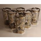 Стаканы для вина Чехия с напылением 6 шт.