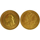 5 рублей 1889 г. АГ. Золото. Биткин# 33.