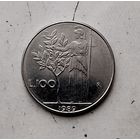 100 лир 1989 года Италия. Итальянская Республика. Единственная на аукционе!