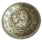 ВЕЛИКАЯ ЯПОНСКАЯ ИМПЕРИЯ 1 СЕН 1888. Муцухито (Мэйдзи). ДРАКОН. V-образная чешуя. Последний год эмиссии.