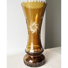 Ваза резной хрусталь ГДР 30см