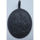 Старинная нательная иконка-образок Святой  Великомученик Георгий Победоносец