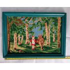 Вышивка крестом. "Красная шапочка и волк". Примерно 40-50 гг. прошлого века.