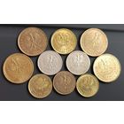 1 грош 2006, 2019, 2022, 2024, 2 гроша 2019, 5 грошей 2009, 2017, 2018, 2019, 10 грошей 2007, 2018