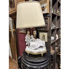 Роскошная настольная лампа, фарфор, клеймо, номерная, Европа, много лотов с рубля