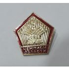 Значок "Чемпион области. Урожай" СССР. Алюминий.