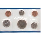 Годовой набор монет США 1985 г. двор Р (1; 5; 10; 25; 50 центов + жетон) _UNC