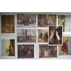 Открытки. Государственная Третьяковская галлерея. 1951-1959 гг. 11 шт.