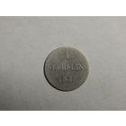 Гамбург 1 зехслинг 1846г