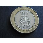 Ямайка 20 долларов 2001 г.