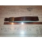 Кожаный ремень  с латунной прягой ВМФ , времён СССР.