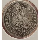 Леопольд Первый. 1695г. 3 крейцера. Аукцион с рубля без минимальный н.