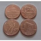 1 цент США 2009 D, комплект