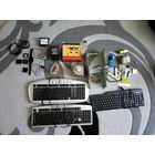 Сборный лот (смарт-часы, велокомпьютер, проигрыватель, клавиатуры, блок питания, электродвигатель и др) с 1 рубля