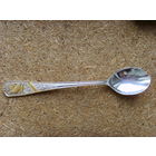 Ложка  коллекционная чайная . Кольчугино . Глухарь . Мельхиор